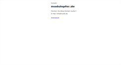 Desktop Screenshot of modulopfer.de