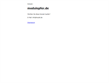 Tablet Screenshot of modulopfer.de